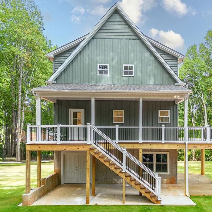 8 Refreshing Green Exterior Paint Colors Gray Green Exterior Courtesy @frankgoodbuilders Instagram Ft