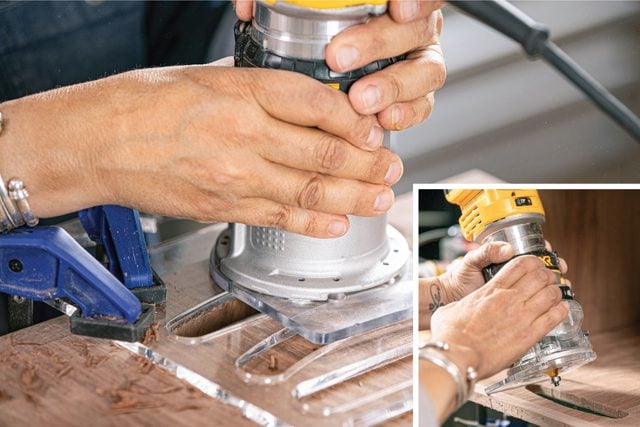 How To Make A Wooden Crate With Vinyl Record Display Rout the handles